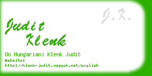 judit klenk business card